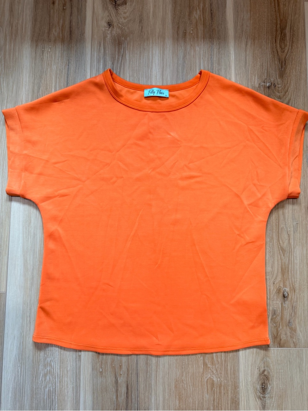 Filly Flair orange dolman modal blend shirt - size xl